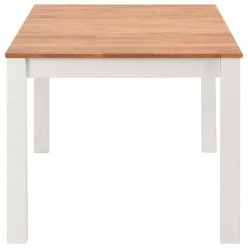 Szczegółowe zdjęcie nr 8 produktu Stół jadalniany z drewna dębowego Alwura 2X – biały