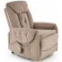 Beżowy nowoczesny fotel wypoczynkowy - Marja