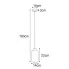 Wymiary lampy J022-Perota