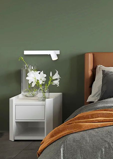 BIały nowoczesny kinkiet - K578-Albero