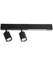 Czarna nowoczesna lampa sufitowa - K580-Monec w sklepie Edinos.pl