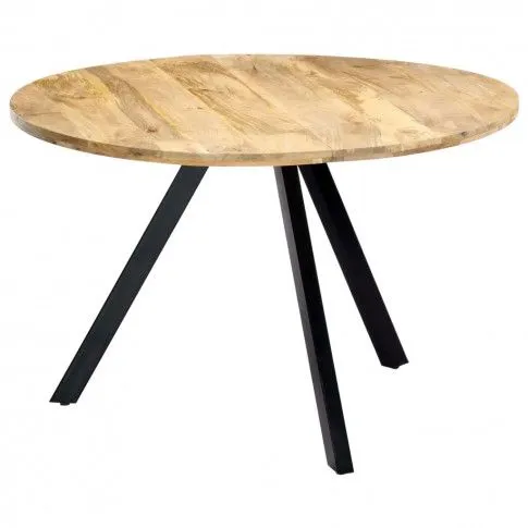 Szczegółowe zdjęcie nr 6 produktu Stół industrialny okrągły Tixo 2X – brązowy