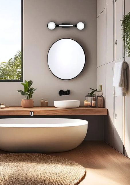 Czarna lampa LED - K582-Albero