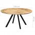 Szczegółowe zdjęcie nr 6 produktu Stół okrągły drewniany Waren 3X – brązowy 