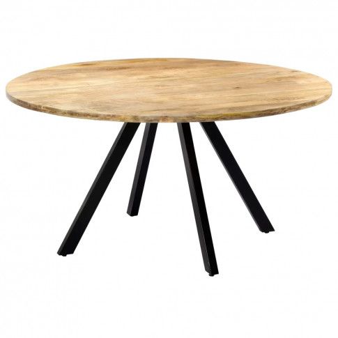 Szczegółowe zdjęcie nr 8 produktu Stół okrągły drewniany Waren 3X – brązowy 