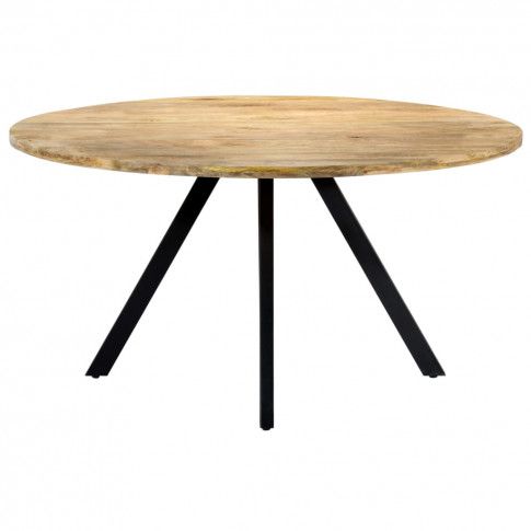 Szczegółowe zdjęcie nr 10 produktu Stół okrągły drewniany Waren 3X – brązowy 