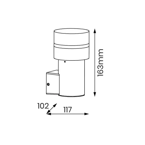 Zdjęcie kinkiet Ogrodowy Mia 1xE27 KoksownikP44 | Edinos.pl