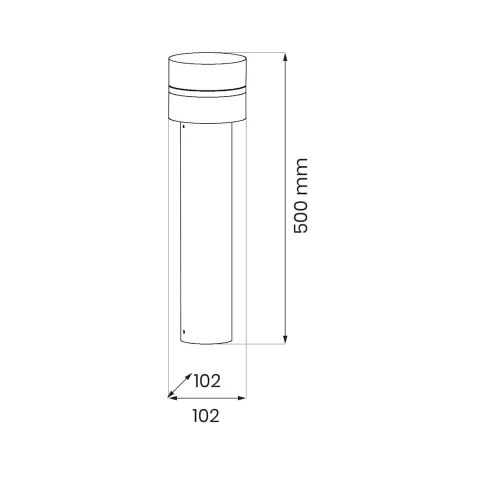 Szczegółowe zdjęcie nr 4 produktu Słupek Ogrodowy Mia 1xE27 KoksownikP44 50cm