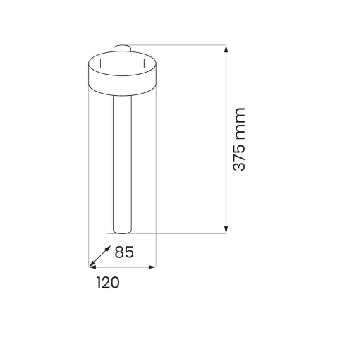 Szczegółowe zdjęcie nr 8 produktu Słupek Solarny Eye 3000K KoksownikP44