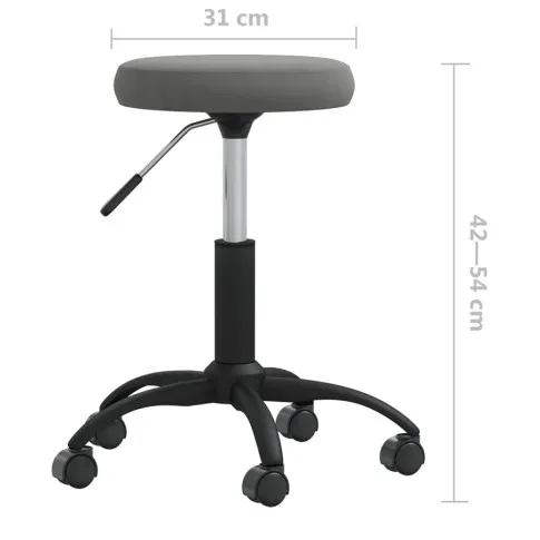 wymiary ciemnoszarego taboretu Selfon