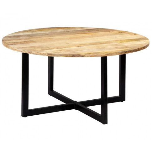Zdjęcie produktu Stół okrągły z drewna Mavin 3X – brązowy .