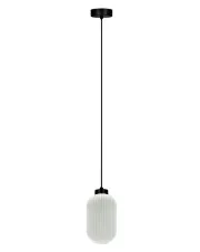 Biała wisząca lampa z kloszem J022-Perota w sklepie Edinos.pl