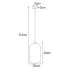 Wymiary lampy z kloszem J023-Perota