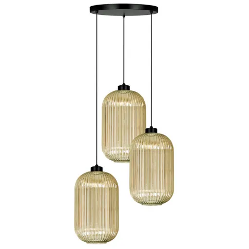 Wisząca beżowa lampa J025-Perota