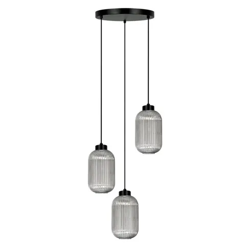 Lampa z wiszącymi grafitowymi kloszami J026-Perota