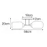 Wymiary lampy sufitowej J027-Perota