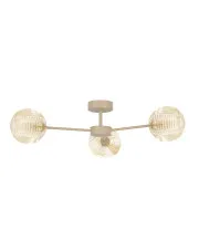 Beżowa lampa sufitowa ze szklanymi kloszami - J030-Losako w sklepie Edinos.pl