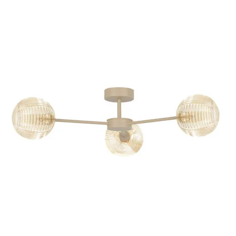 Beżowa lampa sufitowa J030-Losako