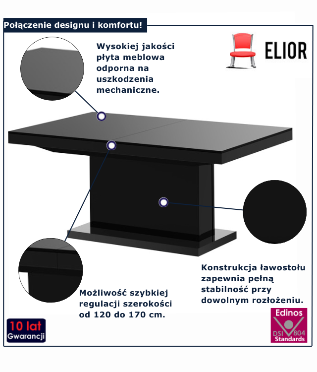 Ławosotół czarny Honna 3X
