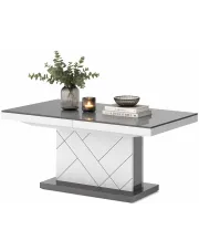 Ława rozkładana szary + biały - Honna 3X w sklepie Edinos.pl