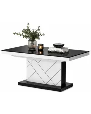 Ława rozkładana czarny + biały - Honna 3X w sklepie Edinos.pl