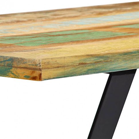Szczegółowe zdjęcie nr 5 produktu Industrialny stół Cornel 3C - drewno odzyskane