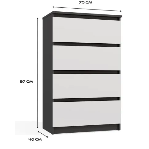 wymiary komody do salonu Letis 