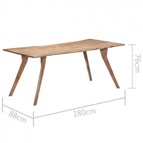 Szczegółowe zdjęcie nr 11 produktu Stół drewniany Notimo 3X – brązowy 