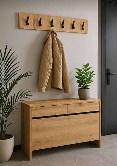 Wizualizacja wieszaka ściennego Merable 6X