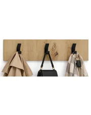 Minimalistyczny wieszak na ubrania dąb artisan - Merable 7X w sklepie Edinos.pl