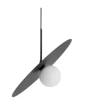 Biało-czarna nowoczesna lampa wisząca - J039-Sheldo w sklepie Edinos.pl