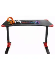 Czarne elektryczne biurko gamingowe - Livia w sklepie Edinos.pl