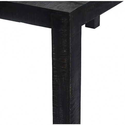 Szczegółowe zdjęcie nr 6 produktu Industrialny stół z drewna Condor 4C - czarny wash