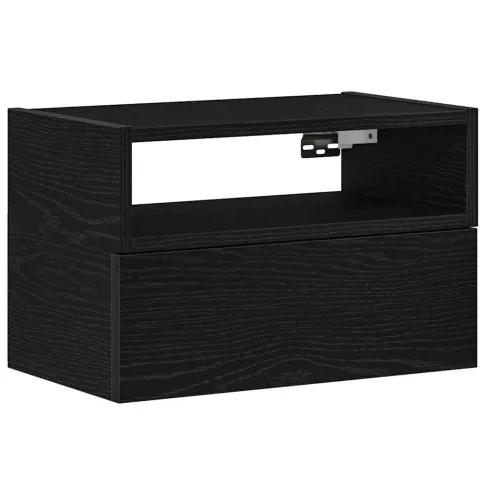 czarna minimalistyczna szafka nocna Wisson