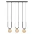 Czarno-beżowa lampa wisząca trzypunktowa - J044-Koseta
