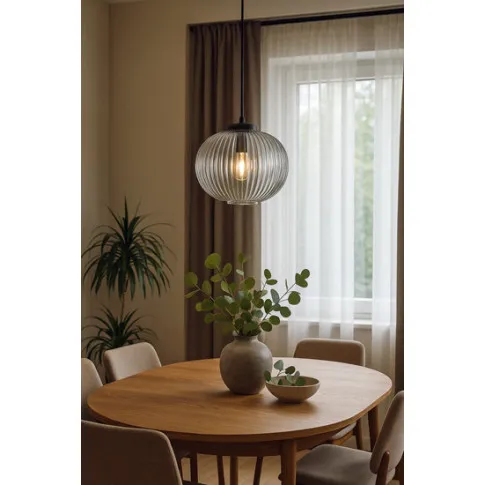 Aranżacja lampy wiszącej szara J046-Lewiro