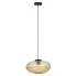 Beżowa lampa wisząca z ryflowanym kloszem - J046-Majoran
