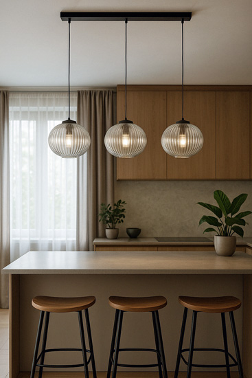 Grafitowa lampa wisząca R448-Lirena