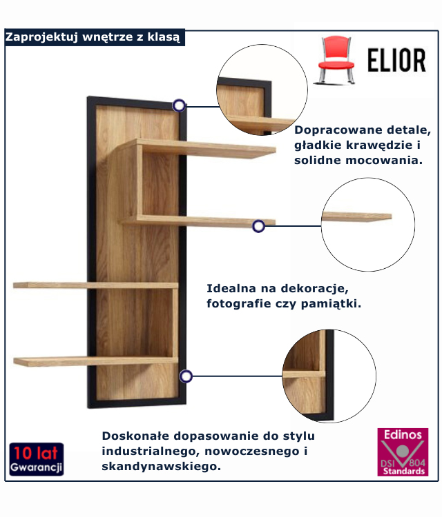 Nowoczesna komoda na płozach Dimon 3X