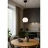 Biała wisząca lampa aranżacja J049-Sotuna