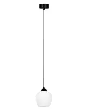 Biała pojedyncza lampa wisząca - J049-Sotuna w sklepie Edinos.pl