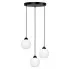 Biała lampa okrąg ze szklanymi kloszami - J050-Amla