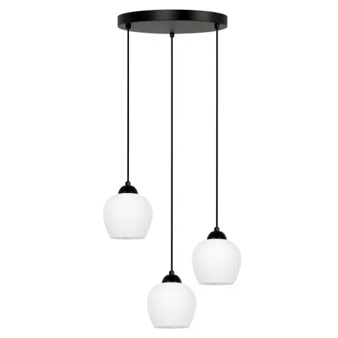 Biała lampa wisząca J050-Sotuna