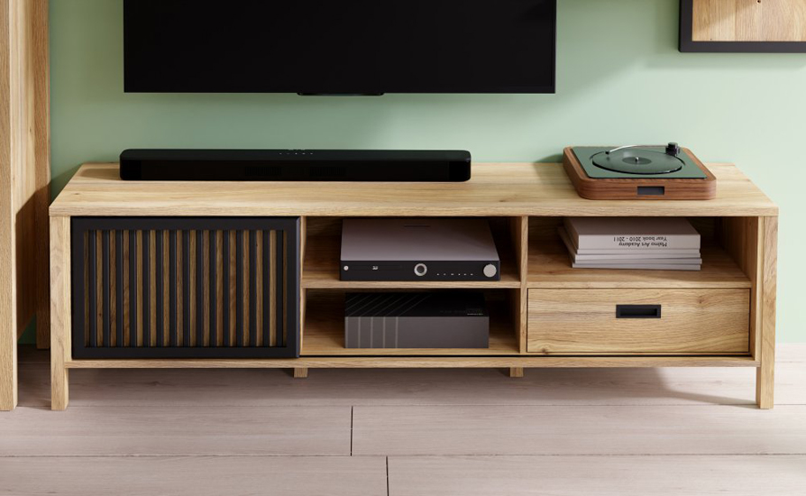 wizualizacja regału do salonu Dimon 9X