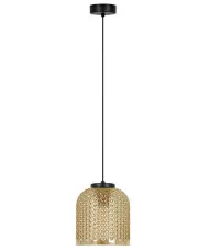 Beżowa długa lampa wisząca J053-Kanuka w sklepie Edinos.pl
