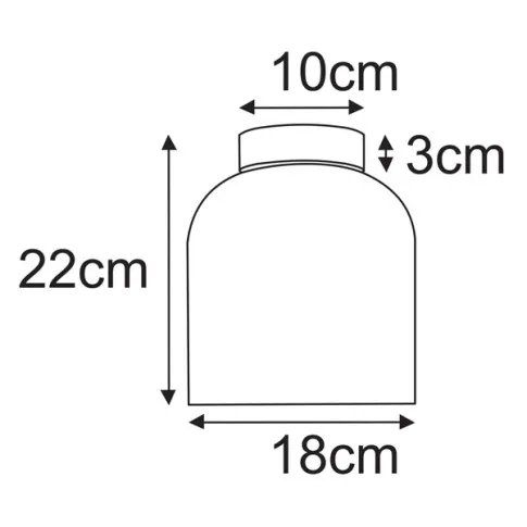 Wymiary lampy J055-Kanuka