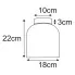 Wymiary lampy J055-Kanuka