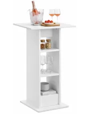 Nowoczesny, biały stolik barowy – Sawnos w sklepie Edinos.pl