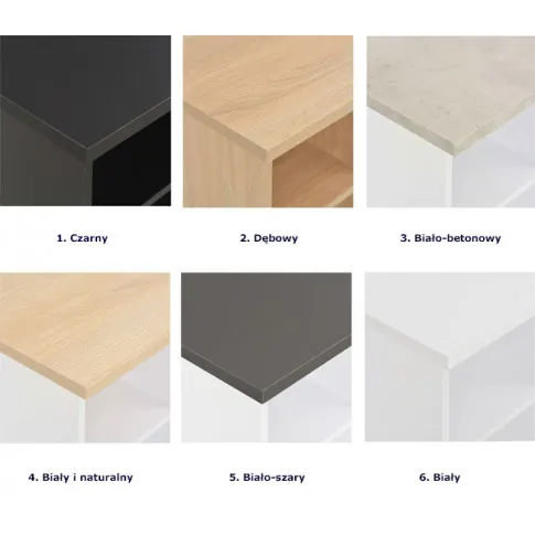 Wszystkie wersje kolorystyczne stolika barowego Kira