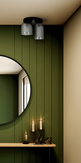 Lampa sufitowa grafitowa J057-Egio